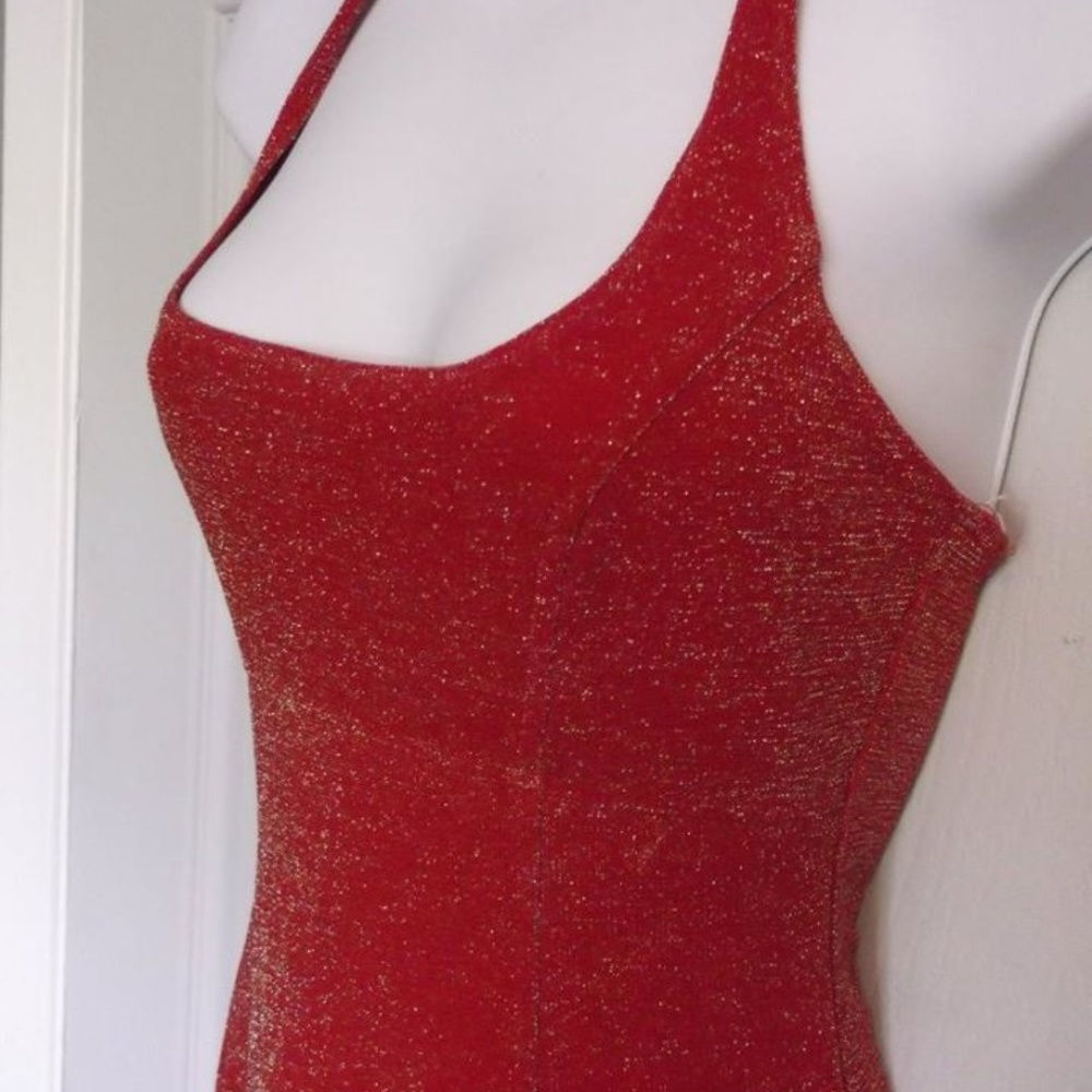 Sparkly Maxi Length Evening Dress Fits XS - Picture 3 of 4